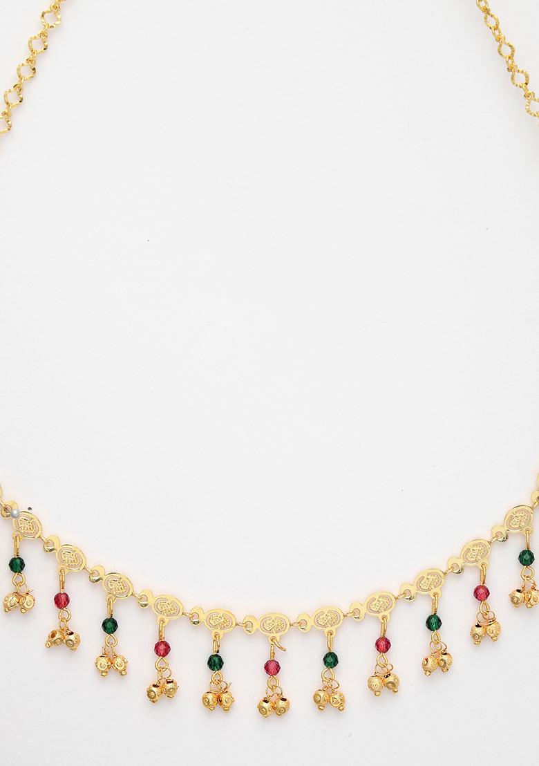 Multi color Gold Plated Minimal Chain