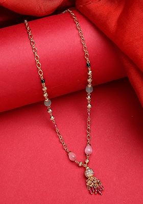 Multi color Gold Plated Minimal Chain