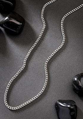 Silver Plated Stainlessteel Chain For Men