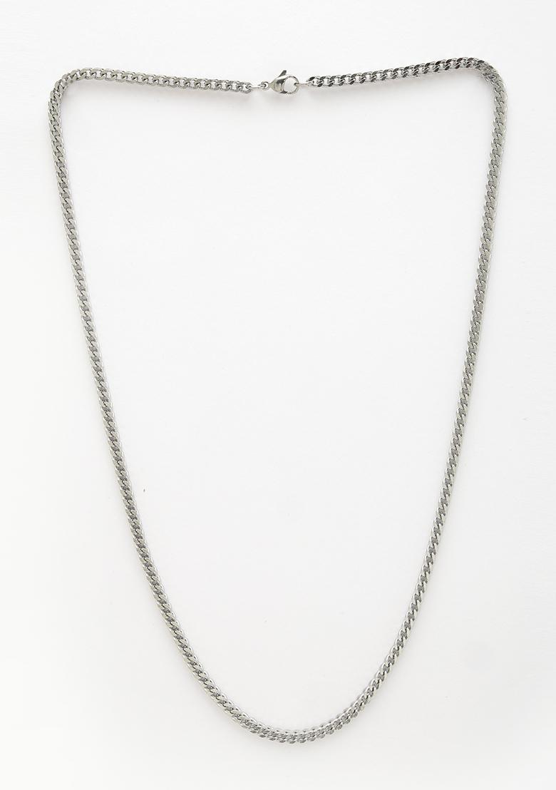 Silver Plated Stainlessteel Chain For Men
