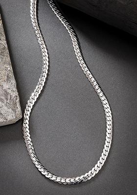 Silver Plated Stainlessteel Chain For Men