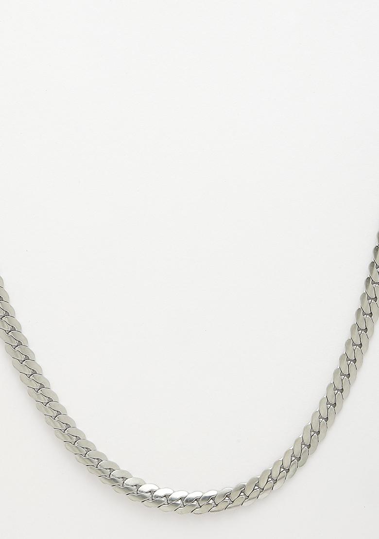 Silver Plated Stainlessteel Chain For Men