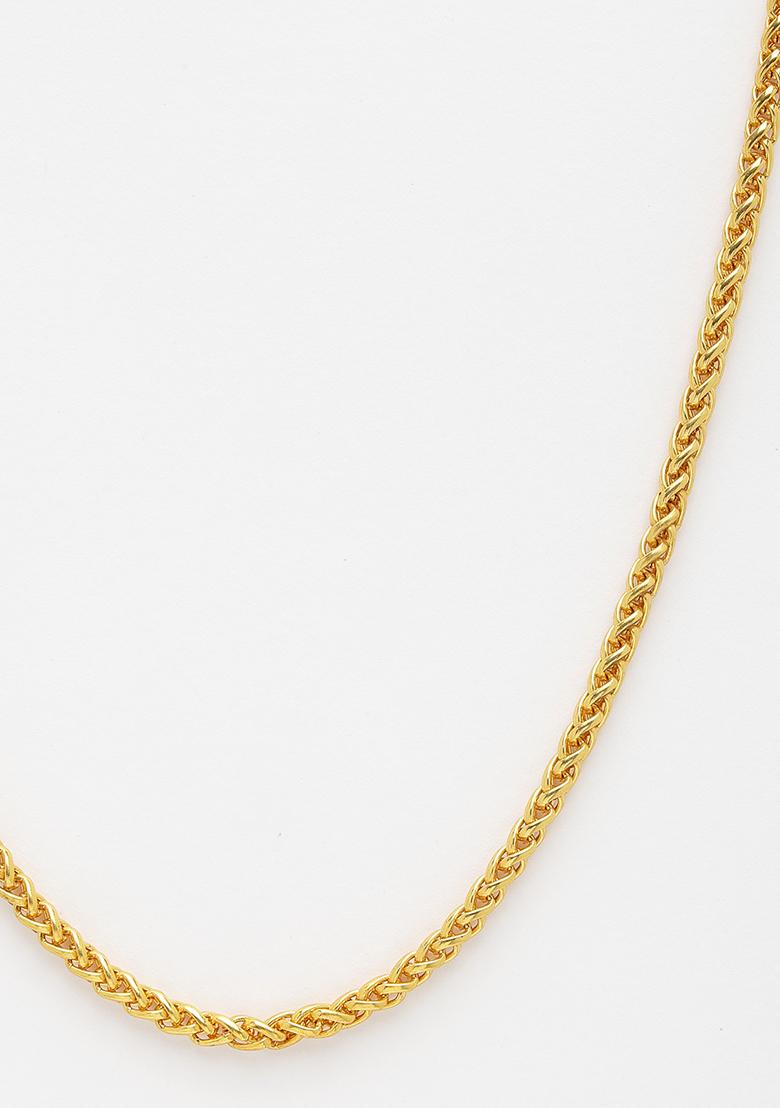 Gold Gold Plated Stainlessteel Chain For Men