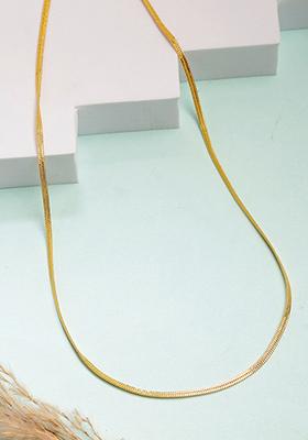Gold Gold Plated Minimal Chain For Men