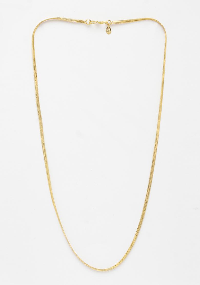 Gold Gold Plated Minimal Chain For Men
