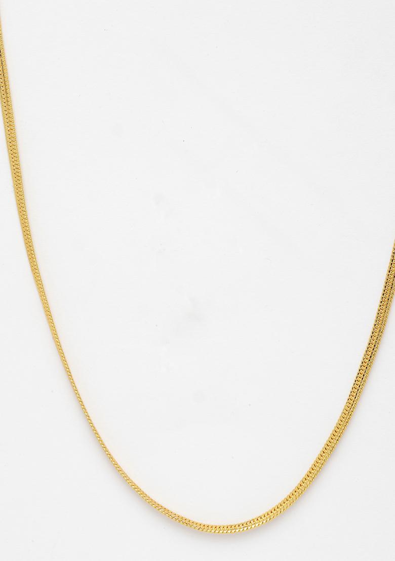 Gold Gold Plated Minimal Chain For Men