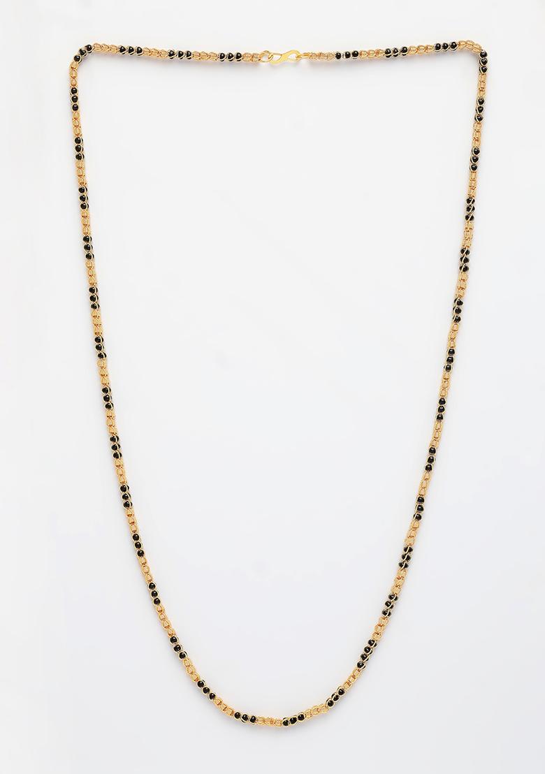 Gold Gold Plated Artificial Beads Chain
