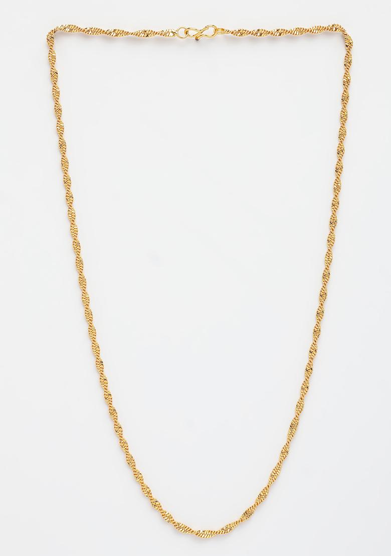 Gold Set Of 3 Gold Plated Minimal Chain