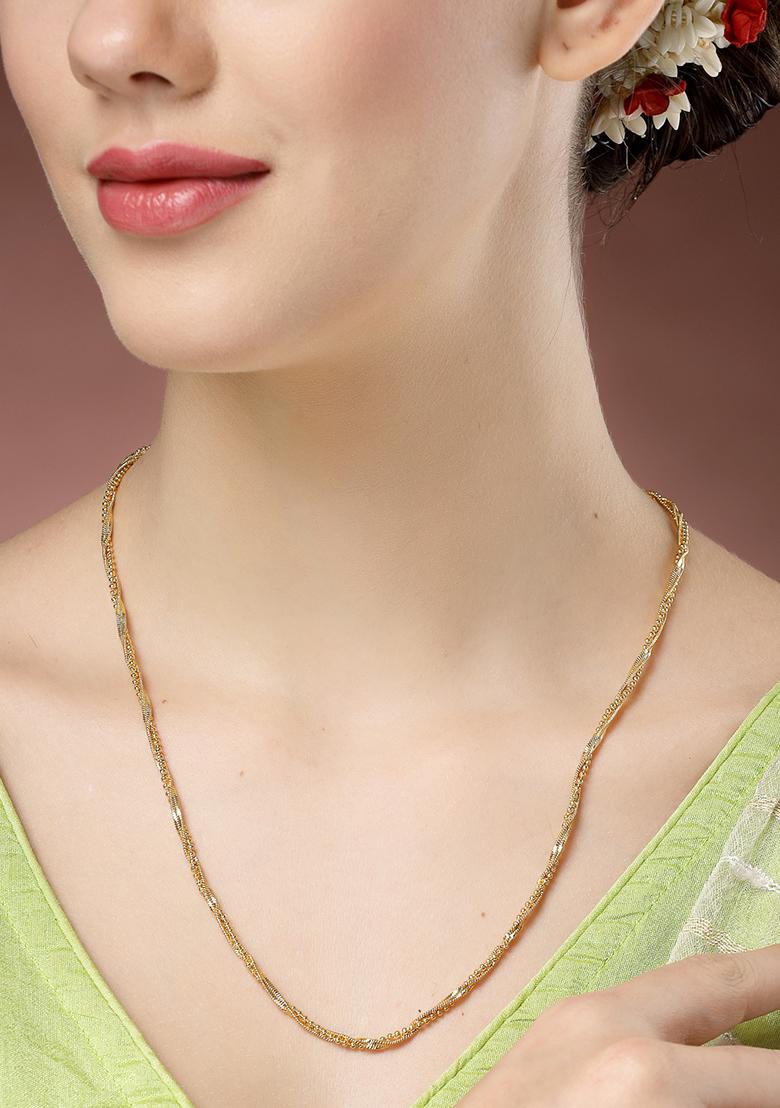 Gold Set Of 3 Gold Plated Minimal Chain