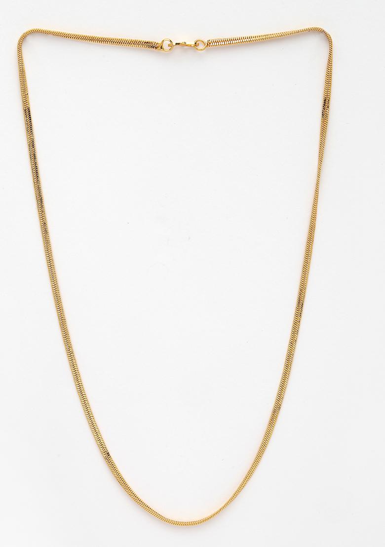Gold Set Of 3 Gold Plated Minimal Chain