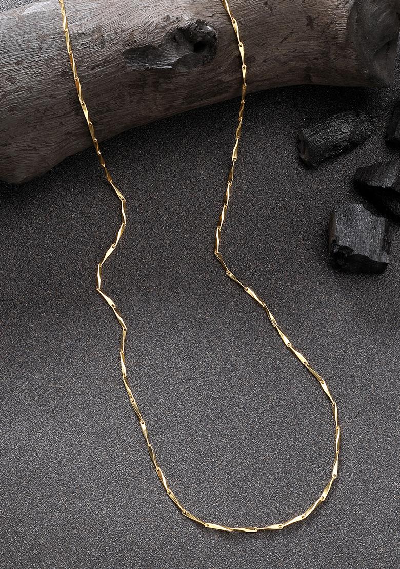 Gold Set Of 3 Gold Plated Minimal Chain