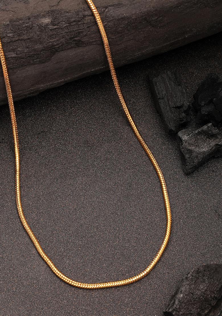 Gold Set Of 3 Gold Plated Minimal Chain