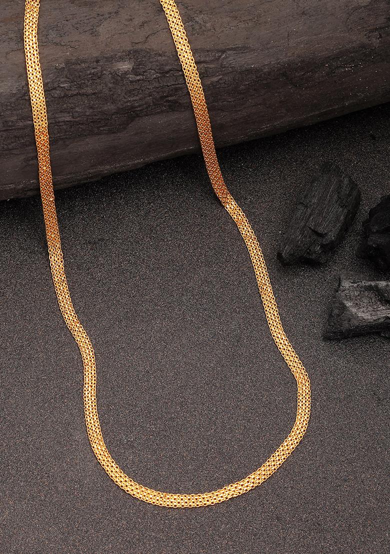 Gold Set Of 3 Gold Plated Minimal Chain