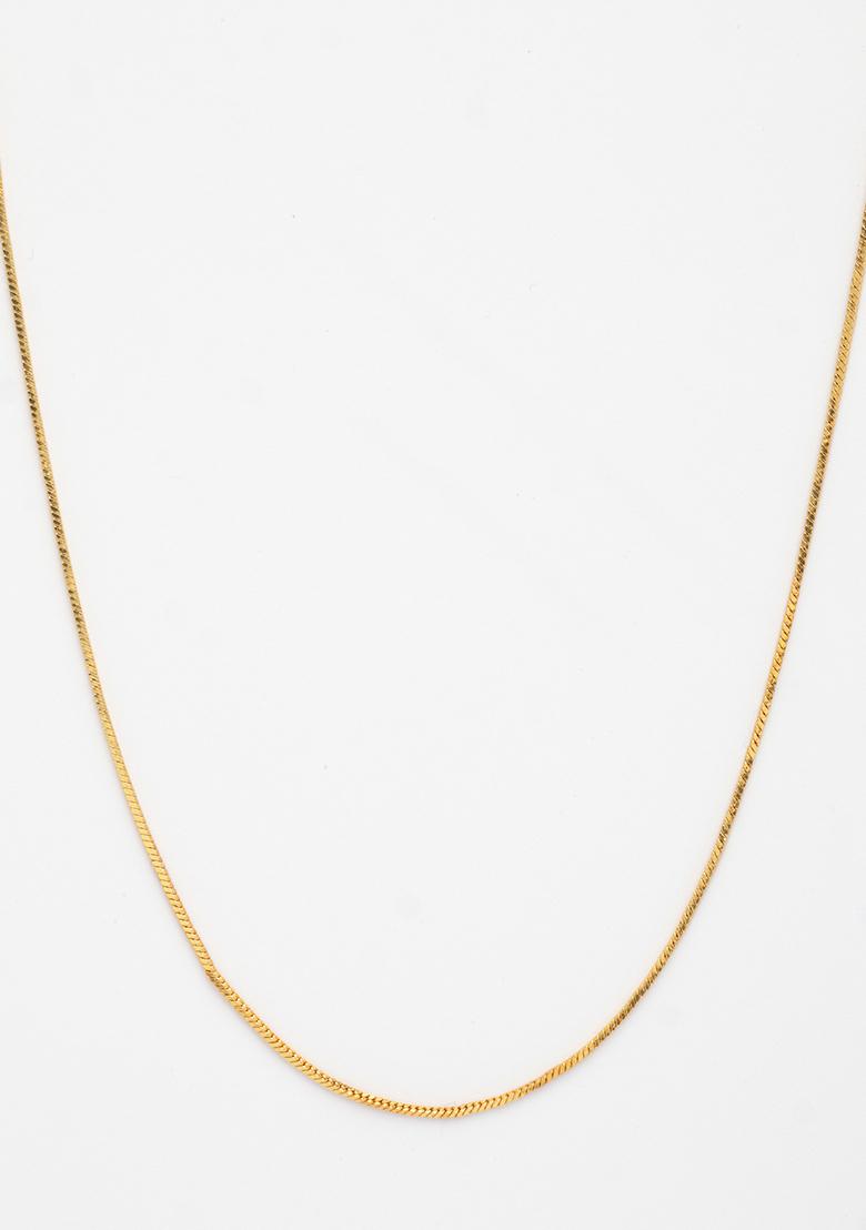 Gold Set Of 5 Gold Plated Minimal Chain