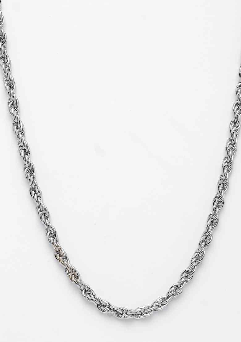 Silver Plated Stainlessteel Chain For Men