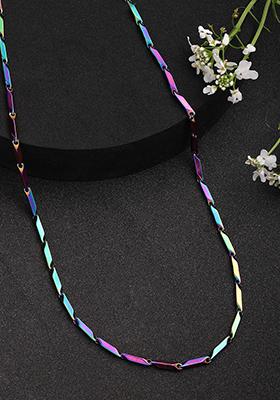 Maroon Set Of 3 Stainlessteel Trendy Stylish Chain For Men