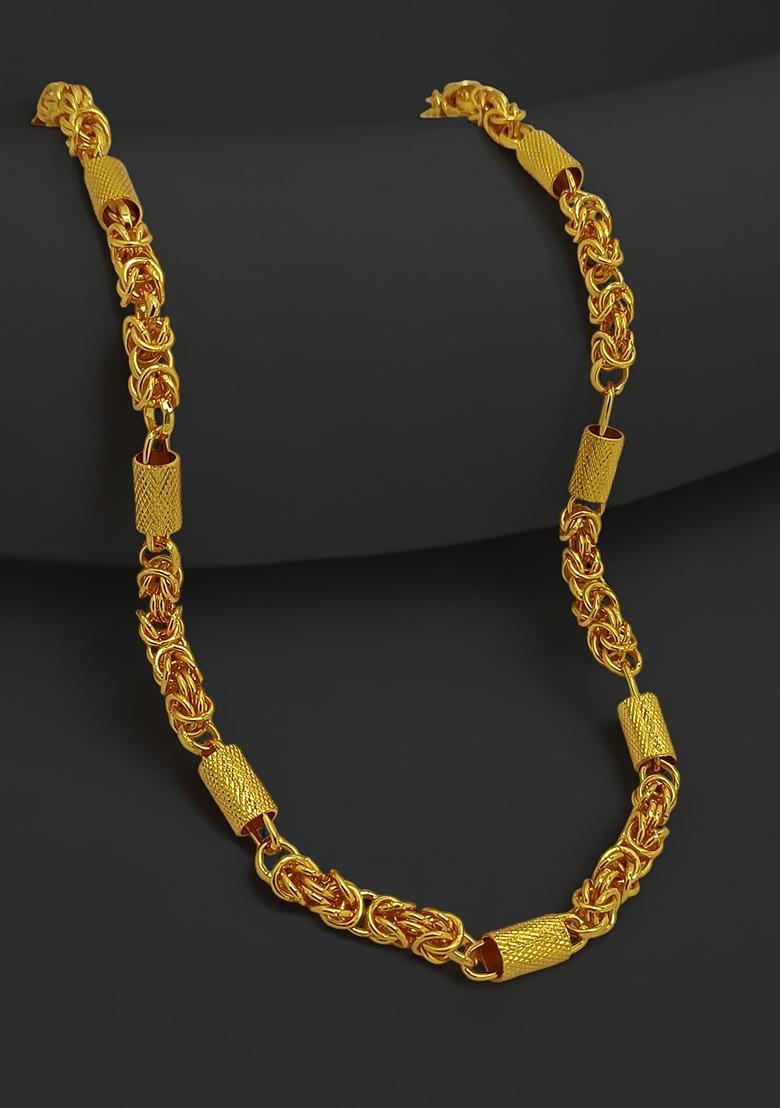 Gold Plated Barrel Chain