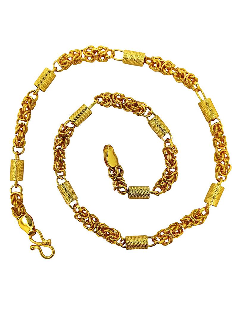 Gold Plated Barrel Chain