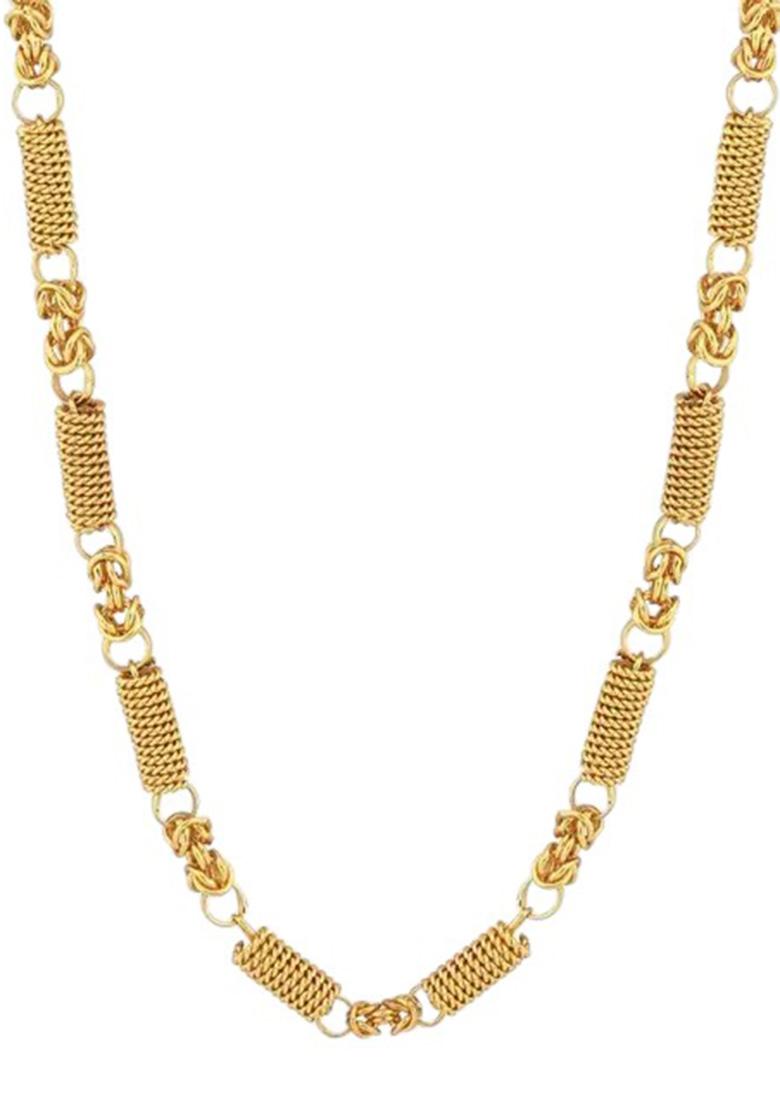 Gold Plated Twisted Barrel Chain