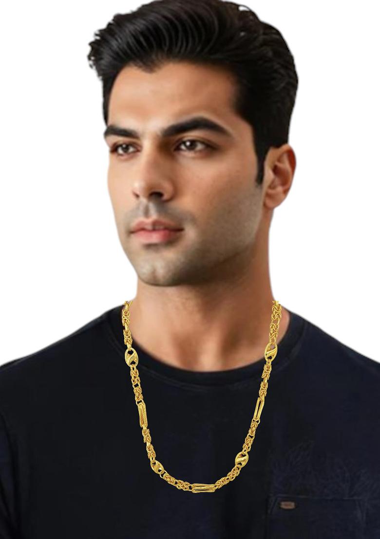 Gold Plated Curb Belcher Chain