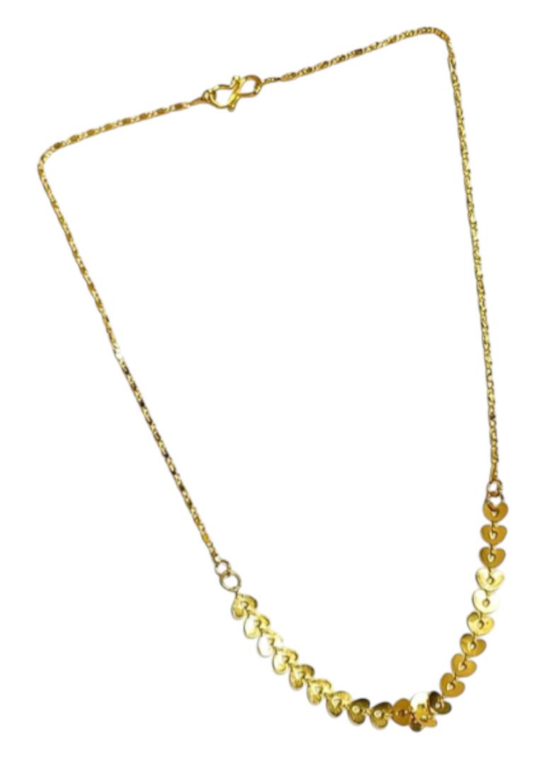 Gold Plated Minimal Hearts Chain
