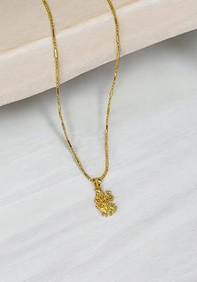 Gold Plated Sherawali Maa Pendant Chain