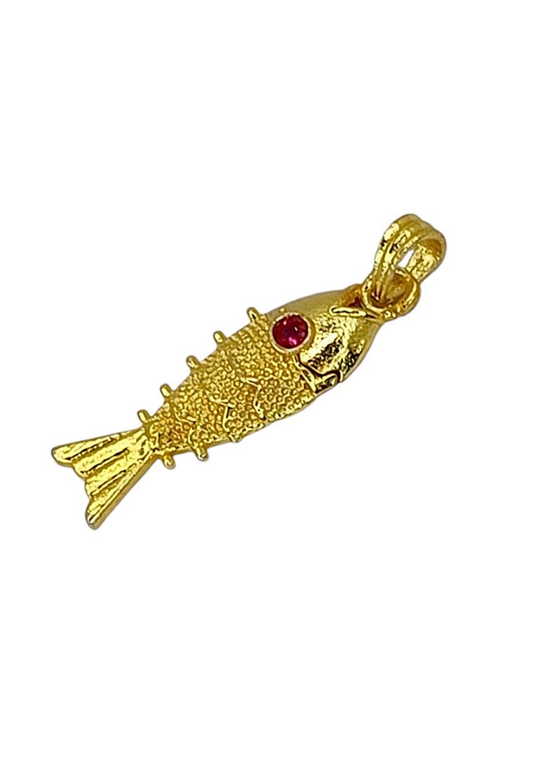 Gold Plated Fish Pendant Chain