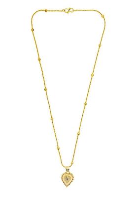 Gold Plated Filigree Hearts Pendant Chain