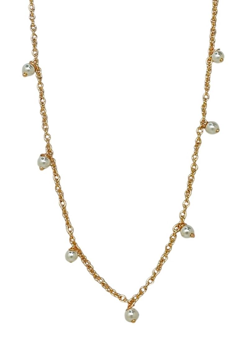 Gold Plated Artificial Beads Chain