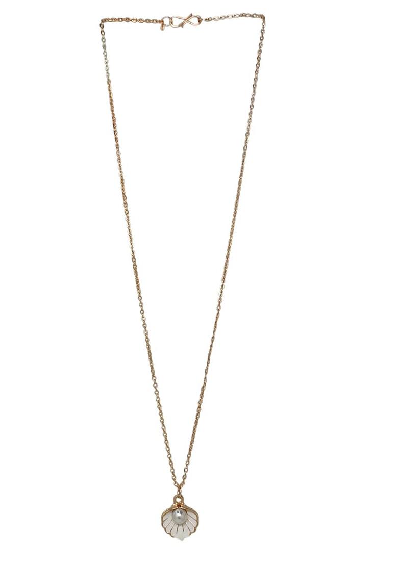 Gold Plated Shell Pendant Chain