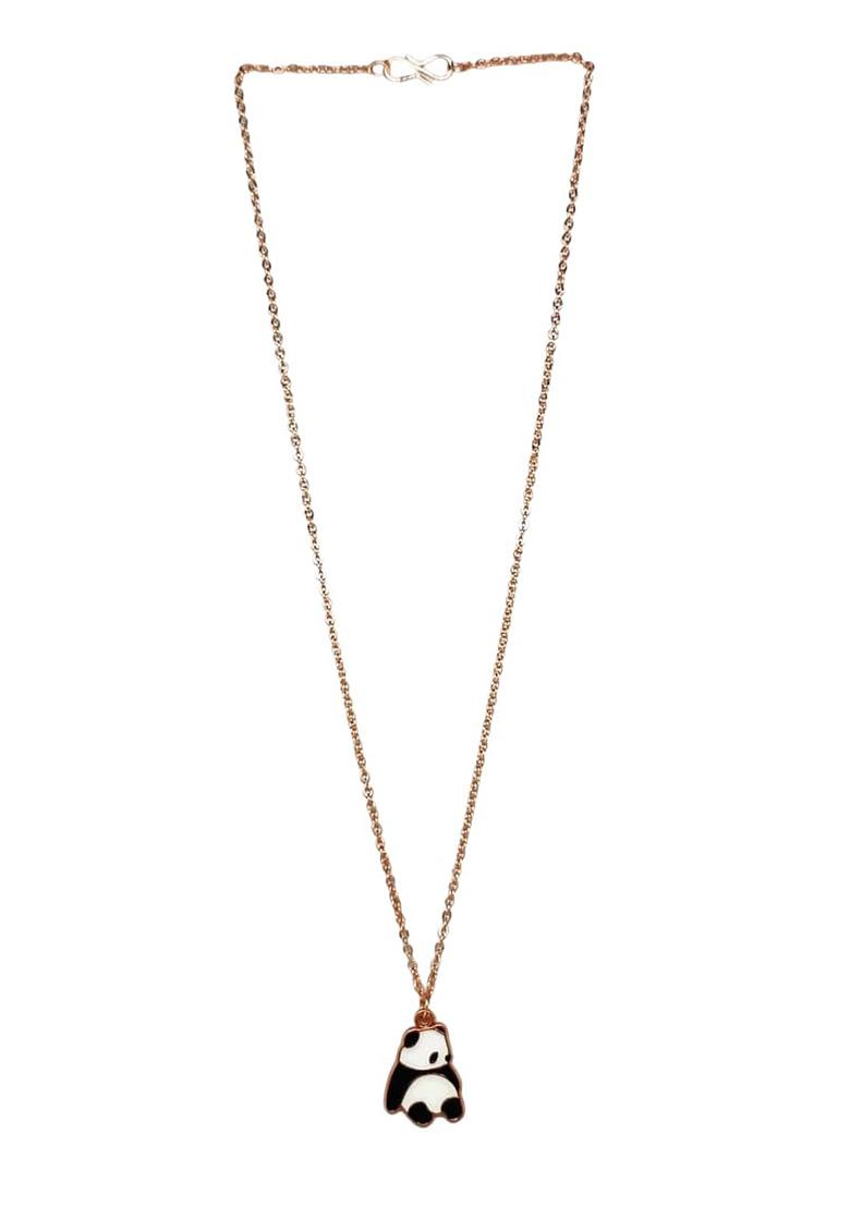 Gold Plated Cute Panda Pendant Chain