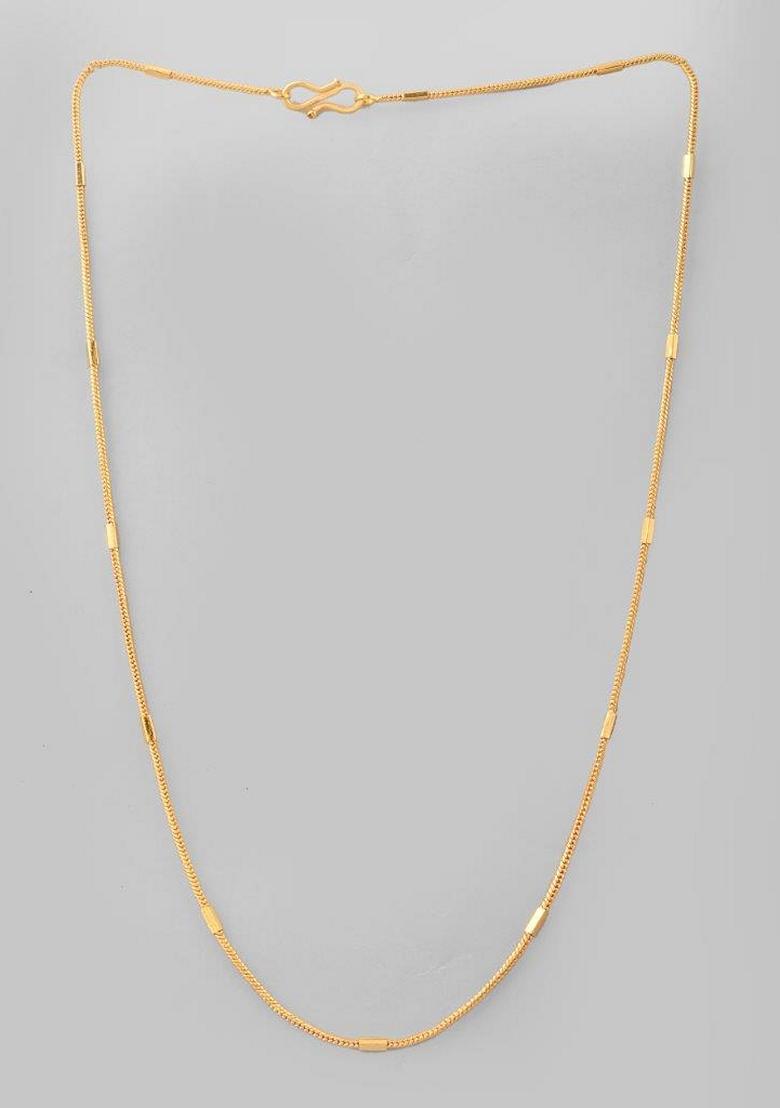 Gold Plated Self Designed Pipe Chain