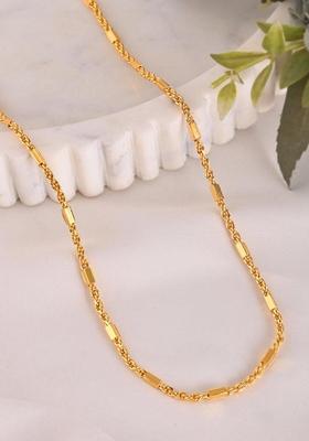 Gold Plated Pipe Chain