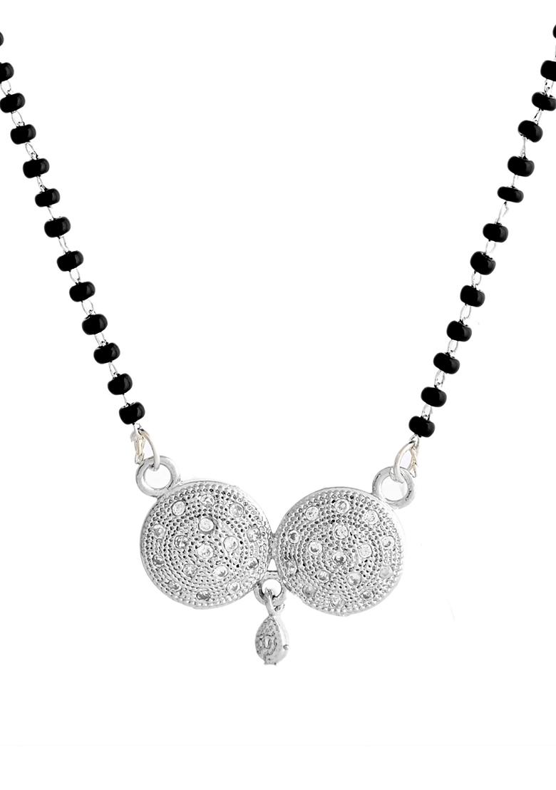 Silver Plated Stone Studded Elegent Mangalsutra