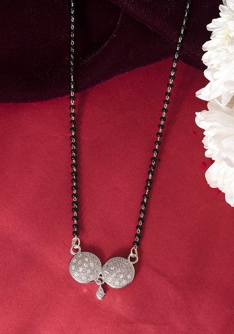 Silver Plated Stone Studded Elegent Mangalsutra