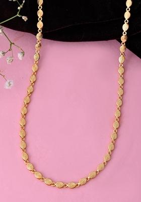 Gold Plated Designer Oval Chain
