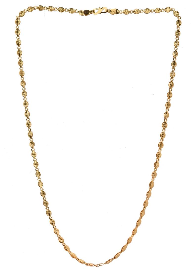 Gold Plated Designer Oval Chain