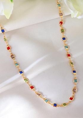 Gold Plated Square Shaped Chain