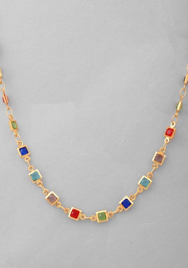 Gold Plated Square Shaped Chain