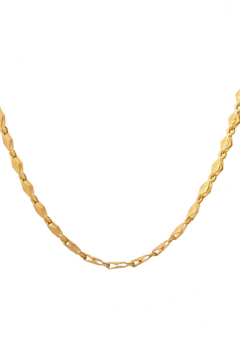 Gold Plated Designer Oval Chain