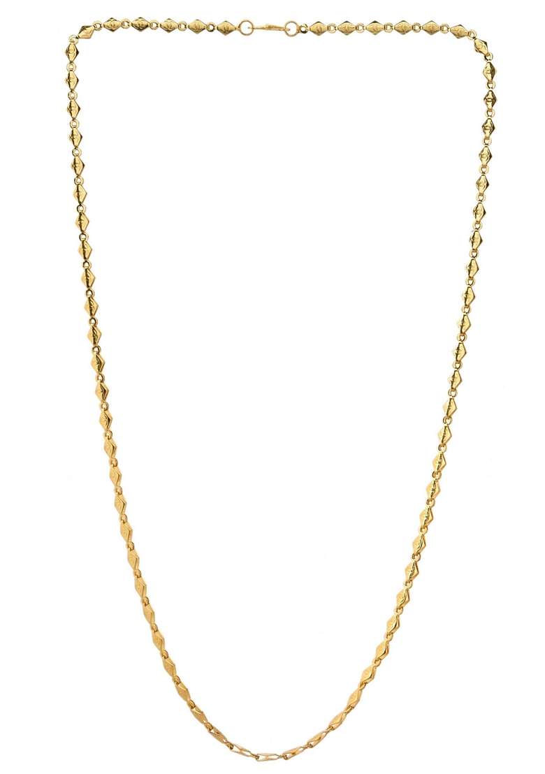 Gold Plated Designer Oval Chain - Indya