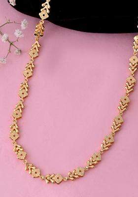 Gold Plated Designer Square Chain