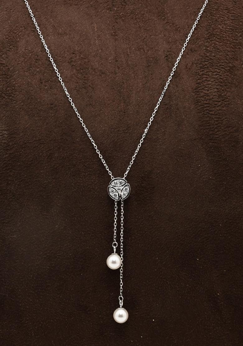 925 Pure Silver Long Adjustable Chain Pendant