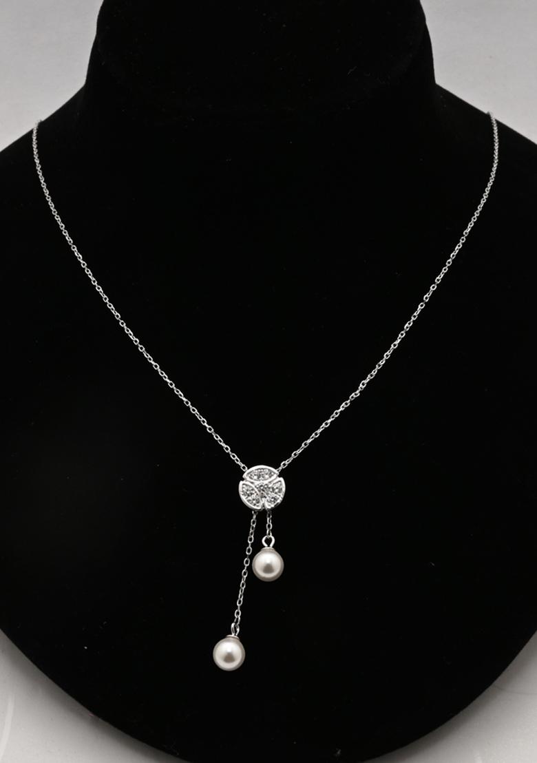 925 Pure Silver Long Adjustable Chain Pendant