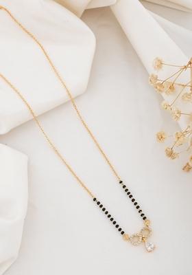 American Diamond Gold Plated Mangalsutra