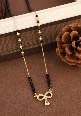 American Diamond Gold Plated Mangalsutra