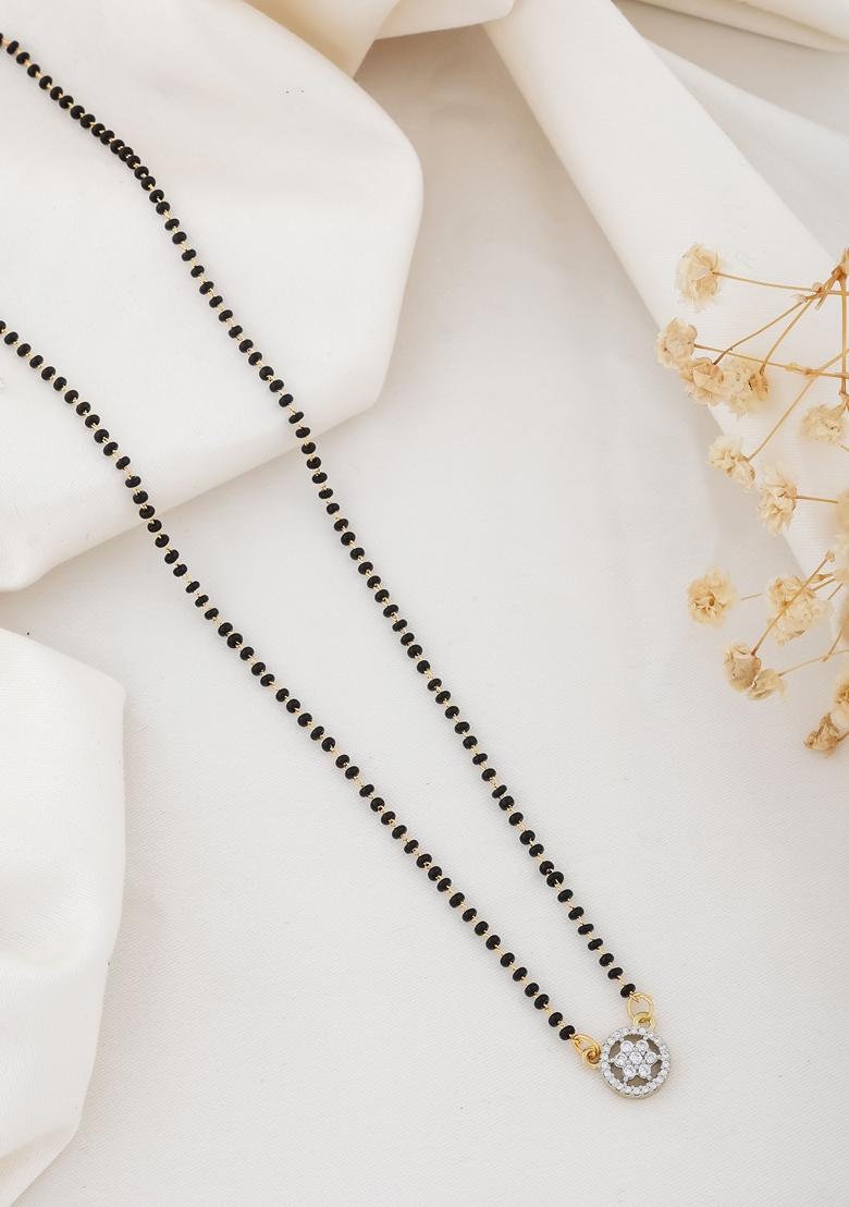 American Diamond Gold Plated Mangalsutra