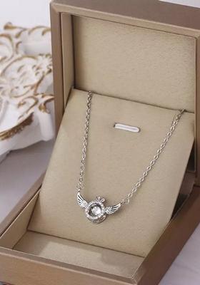 Silver Plated Anti Turnish Stainless Steel Chain Pendent Necklace