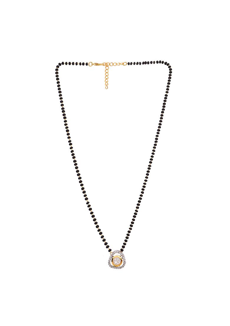 22Kt Gold Plated Classic Polki Mangal Sutra