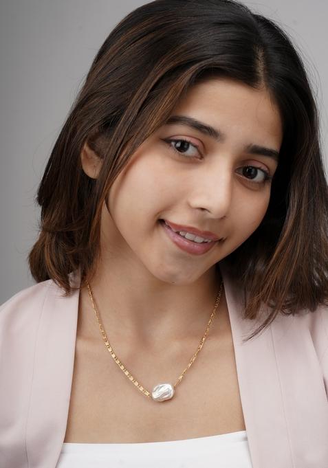 22Kt Gold Plated Oyster Mirage Necklace